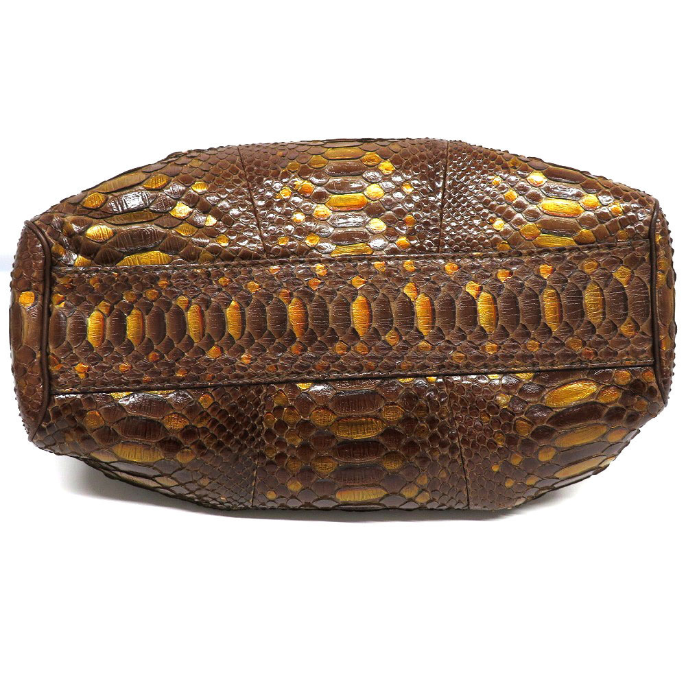 Gucci Python Handbag Brown - Picture 3 of 9